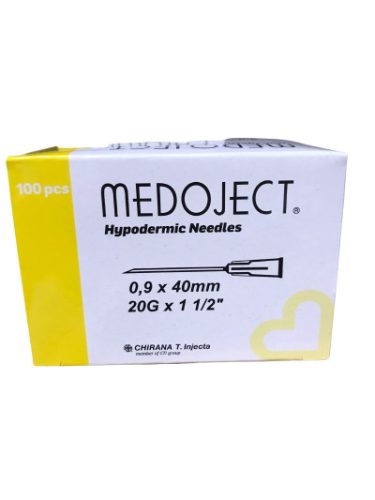 Injekciós tű 20G x 1 1/2 Medoject Chirana 100x