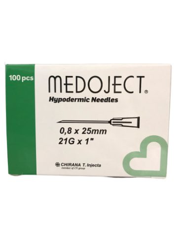 Injekciós tű 21G x 1 Medoject Chirana 100x