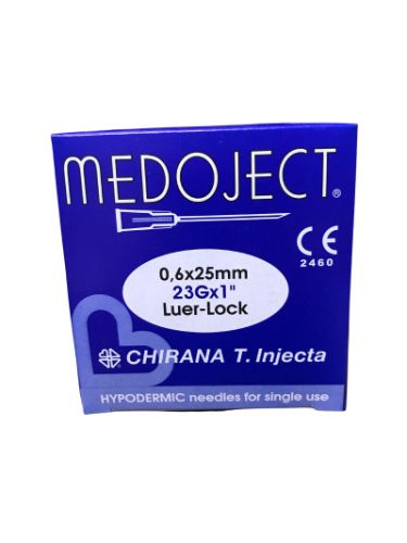 Injekciós tű 23G x 1 Medoject Chirana 100x