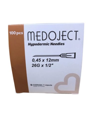 Injekciós tű 26G x 1/2 Medoject Chirana 100x