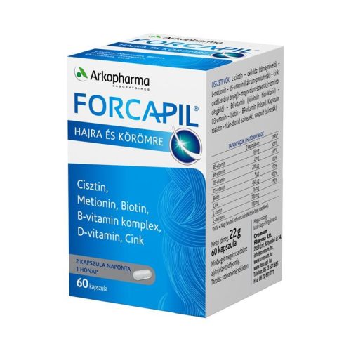 Forcapil haj- és körömerősítő kapszula 60x