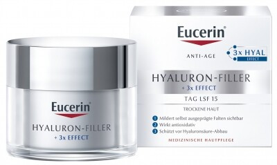 Eucerin Hyaluron-Filler ráncfeltöltő nappali arckrém száraz bőrre 50ml