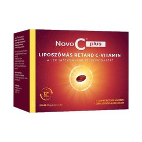   Novo C plus liposzómás retard C-vitamin lágykapszula csipkebogyóval 60x