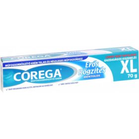 Corega erős mentolos műfogsorrögzítő krém XL 70g