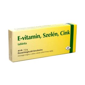 E-vitamin Szelén Cink étrend-kiegészítő tabletta 40x