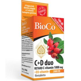   Bioco C+D duo retard C-vitamin 1000mg + D3 2000NE filmtabletta 100x