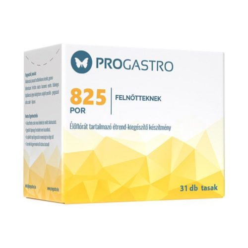 Progastro 825 élőflórát tartalmazó étrend-kiegészítő por felnőtteknek 31x