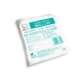 Medhusa Steril vágott mull-lap 10cmx10cm 100x