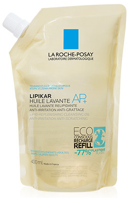 La Roche-Posay Lipikar AP+ tusfürdő olaj utántöltő 400ml