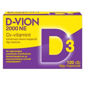 D-Vion D3-vitamin 2000NE lágy kapszula 120x