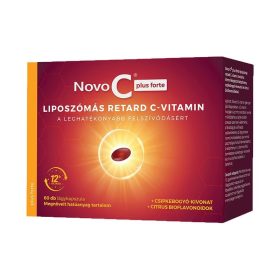   Novo C plus forte liposzómás retard C-vitamin lágykapszula csipkebogyóval 60x
