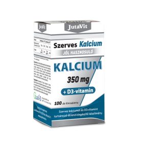 Jutavit Szerves Kalcium 350mg +D3-vitamin filmtabletta 100x
