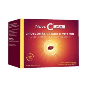   Novo C plus liposzómás retard C-vitamin lágykapszula csipkebogyóval 90x
