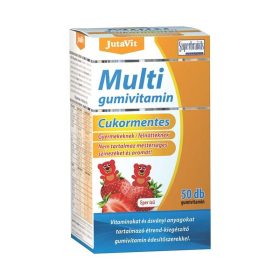 Jutavit Multi cukormentes gumivitamin eper ízű 50x