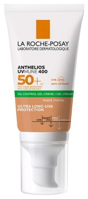 La Roche-Posay Anthelios UVMUNE 400 Oil Control mattító fényvédő gél-krém szinezett SPF50+ 50ml