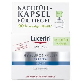   Eucerin Hyaluron-Filler ráncfeltöltő éjszakai arckrém öko-utántöltő 50ml