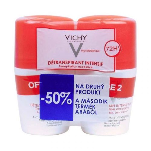 Vichy Stress Resist izzadásgátló golyós dezodor 72h Duopack 2x50ml