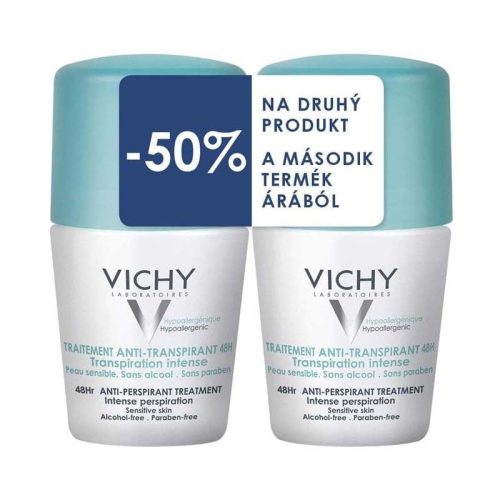 Vichy Intenzív izzadságszabályozó golyós dezodor 48h duopack 2x50ml
