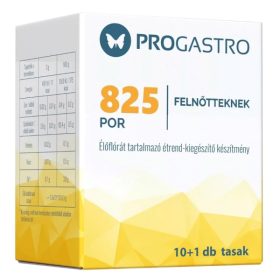   Progastro 825 élőflórát tartalmazó étrend-kiegészítő por felnőtteknek 11x