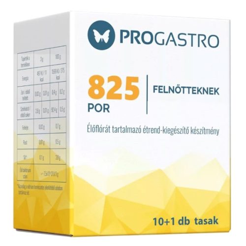 Progastro 825 élőflórát tartalmazó étrend-kiegészítő por felnőtteknek 11x