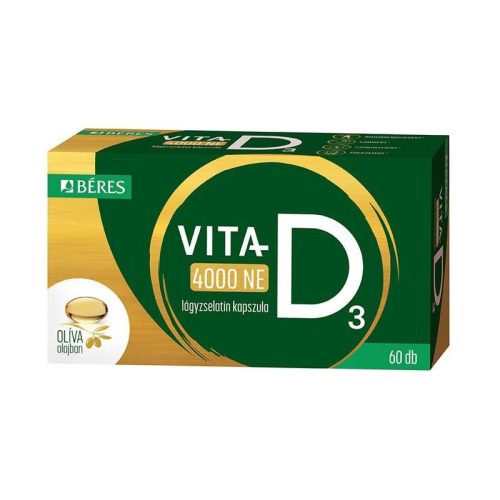 Béres Vita-D3 4000NE lágyzselatin kapszula 60x