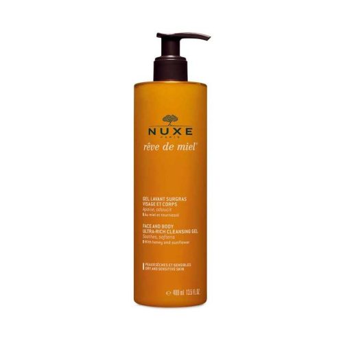 Nuxe Reve de Miel ultra gazdag arc- és testlemosó gél 400ml