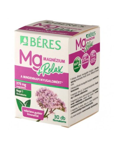 Béres Magnézium + Relax étrend-kiegészítő filmtabletta 30x