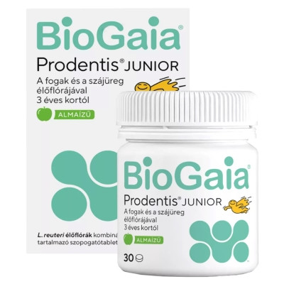 Biogaia Prodentis Junior élőflórás szopogató tabletta alma ízű 30x