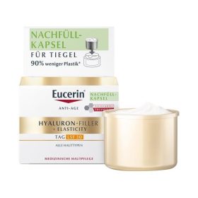   Eucerin Hyaluron-Filler + Elasticity bőrtömörséget regeneráló nappali arckrém SPF30 öko-utántöltő 50ml